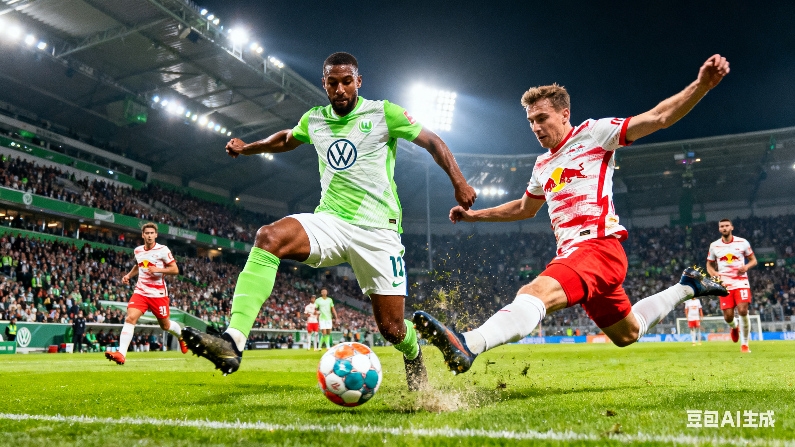 包含沃尔夫斯堡队在客场取得胜利，壮观表现的词条