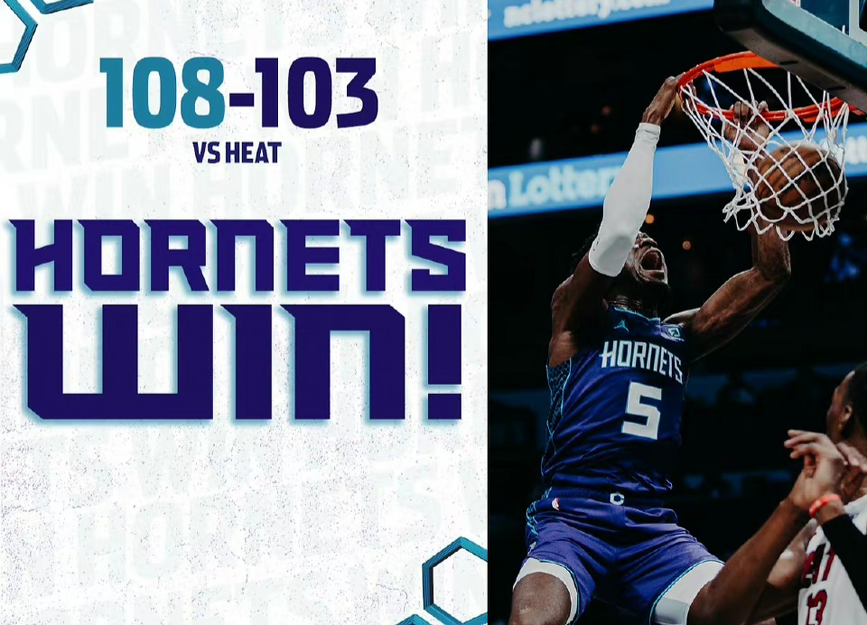 热火战胜黄蜂,逆转获胜 热火战胜黄蜂,逆转获胜